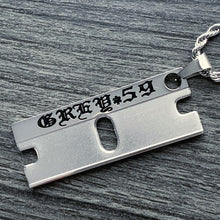 Load image into Gallery viewer, Black '$uicideboy$ Razor' Necklace