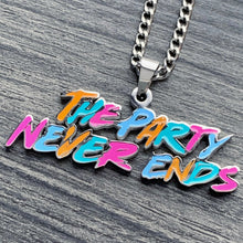 Load image into Gallery viewer, Colored 'The Party Never Ends' Necklace