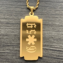 Load image into Gallery viewer, Gold 'G59 Razor' Necklace