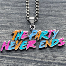 Load image into Gallery viewer, Colored 'The Party Never Ends' Necklace