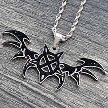 Load image into Gallery viewer, Black 'X Wing' Necklace