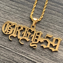 Load image into Gallery viewer, Gold 'GREY*59' Necklace