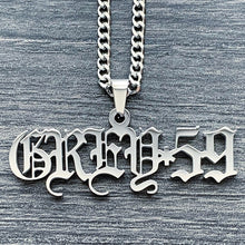 Load image into Gallery viewer, 'GREY*59' Necklace