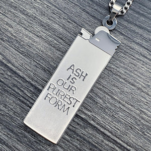 Lil Peep 'Ash Is Our Purest Form' Lighter Necklace