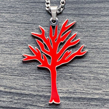 Load image into Gallery viewer, Red 'Tree of Life' Necklace