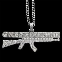 Load image into Gallery viewer, Iced Out 'AK' Necklace