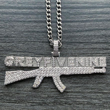 Load image into Gallery viewer, Iced Out 'AK' Necklace