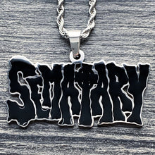 Load image into Gallery viewer, Black &#39;SEMATARY&#39; Necklace
