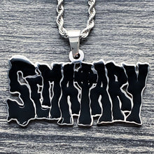 Load image into Gallery viewer, Black 'SEMATARY' Necklace