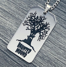 Load image into Gallery viewer, Black 'Sematary Toe Tag' Necklace