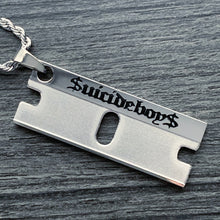 Load image into Gallery viewer, Black '$uicideboy$ Razor' Necklace