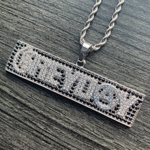 Load image into Gallery viewer, Iced 'Grey Day 24' Box Necklace