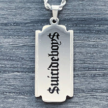 Load image into Gallery viewer, Black 'G59 Razor' Necklace