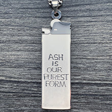 Load image into Gallery viewer, Lil Peep 'Ash Is Our Purest Form' Lighter Necklace