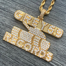 Load image into Gallery viewer, Iced Gold 'G59 Tank' Necklace