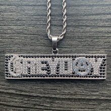 Load image into Gallery viewer, Iced 'Grey Day 24' Box Necklace