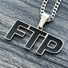 Load image into Gallery viewer, Black 'FTP' Necklace