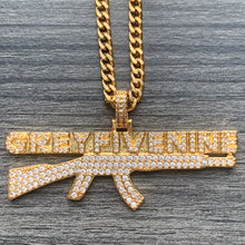 Load image into Gallery viewer, Iced Gold 'AK' Necklace