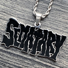 Load image into Gallery viewer, Black 'SEMATARY' Necklace