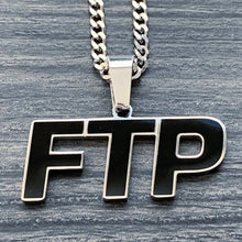 Load image into Gallery viewer, Black 'FTP' Necklace