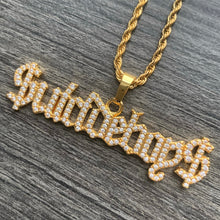 Load image into Gallery viewer, Iced Gold '$uicideboy$' Necklace