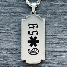 Load image into Gallery viewer, Black 'G59 Razor' Necklace