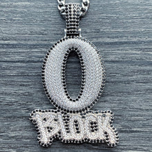 Load image into Gallery viewer, Iced Out 'O Block' Necklace