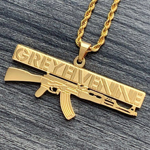 Load image into Gallery viewer, Gold 'AK' Necklace