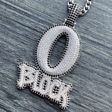 Load image into Gallery viewer, Iced Out 'O Block' Necklace