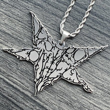 Load image into Gallery viewer, Black 'DL Star' Necklace