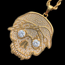 Load image into Gallery viewer, Iced Gold 'G59 Skull' Necklace