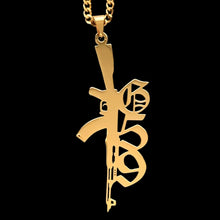 Load image into Gallery viewer, Gold 'G59 Rifle' Necklace
