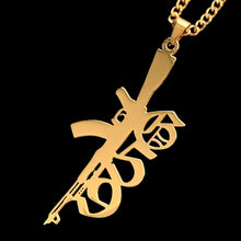 Load image into Gallery viewer, Gold 'G59 Rifle' Necklace