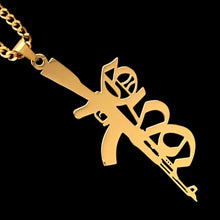 Load image into Gallery viewer, Gold 'G59 Rifle' Necklace