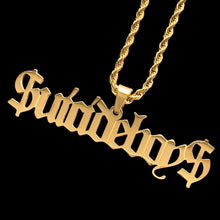 Load image into Gallery viewer, Gold '$UICIDEBOY$' Necklace