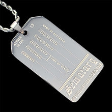 Load image into Gallery viewer, Sematary 'Toe Tag' Necklace
