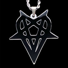 Load image into Gallery viewer, Black 'Heartagram' Necklace