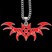Load image into Gallery viewer, Red 'X Wing' Necklace
