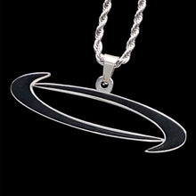 Load image into Gallery viewer, Black '00' Necklace