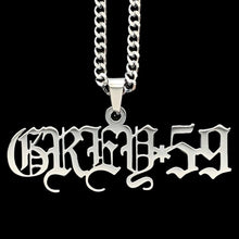 Load image into Gallery viewer, 'GREY*59' Necklace