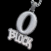 Load image into Gallery viewer, Iced Out 'O Block' Necklace