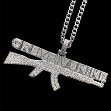 Load image into Gallery viewer, Iced Out &#39;AK&#39; Necklace
