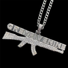 Load image into Gallery viewer, Iced Out 'AK' Necklace