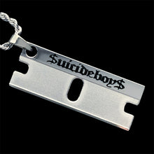 Load image into Gallery viewer, Black '$uicideboy$ Razor' Necklace