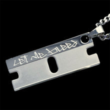 Load image into Gallery viewer, 'Let Me Bleed' Razor Necklace
