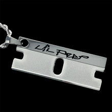 Load image into Gallery viewer, Black 'Let Me Bleed 2' Razor Necklace
