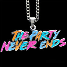 Load image into Gallery viewer, Colored 'The Party Never Ends' Necklace