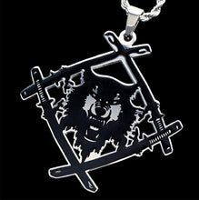 Load image into Gallery viewer, Black 'HollowSquad' Necklace