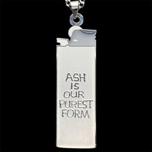 Load image into Gallery viewer, Lil Peep &#39;Ash Is Our Purest Form&#39; Lighter Necklace
