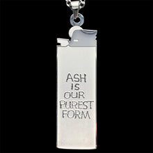 Load image into Gallery viewer, Lil Peep 'Ash Is Our Purest Form' Lighter Necklace
